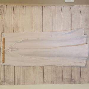 4our Dreamers White Cotton Gauzy wide leg pants - Size Med